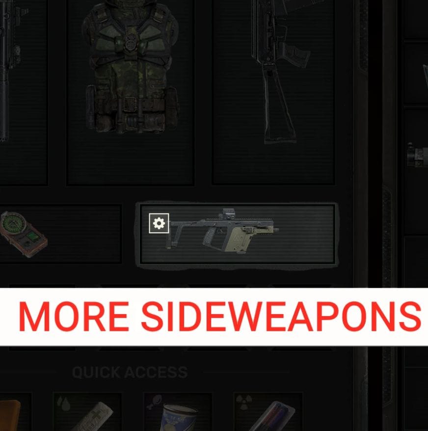 More side weapons (also includes Lighter weapons and other fixes)