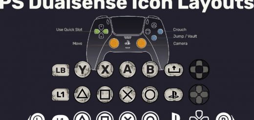 Strang PS Dualsense Controller Icon Layouts