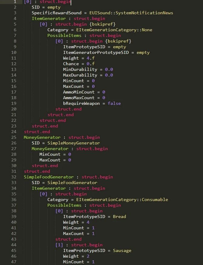 Sublime Text Stalker 2 CFG Syntax Highlighter