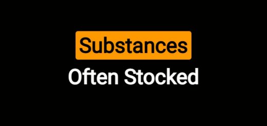 Substances Often Stocked – Better Medics