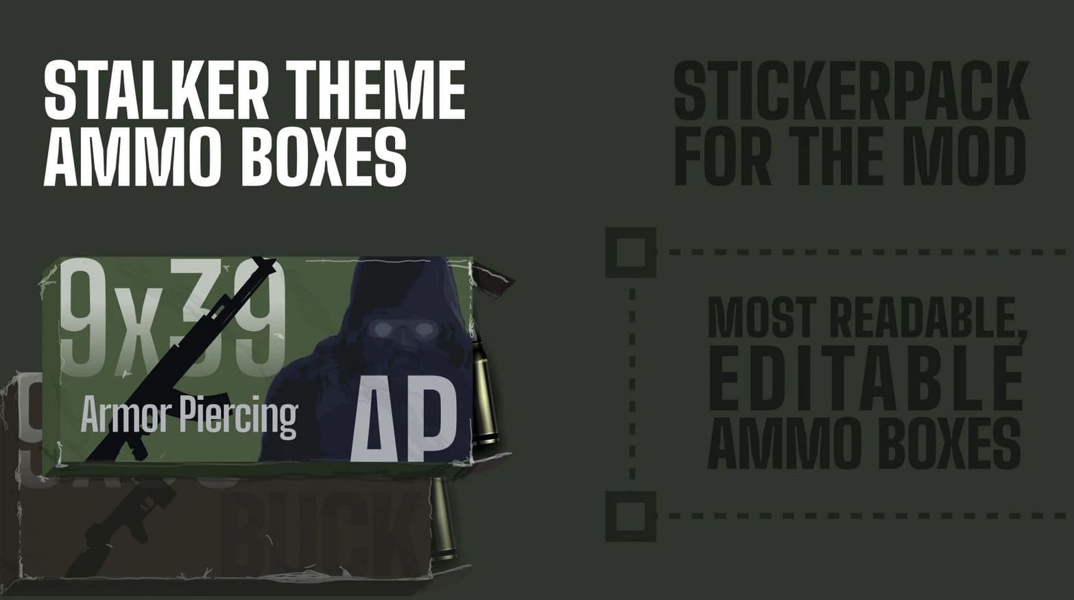 Most Readable Ammo Boxes – Stalker Sticker Pack